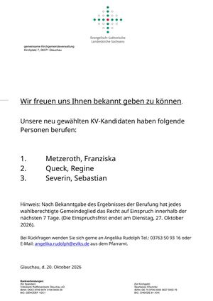 Berufene des KV's