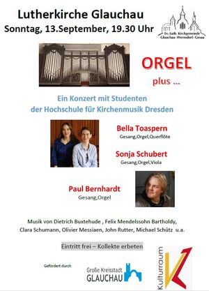 Lutherkirche 13.9. Orgel plus